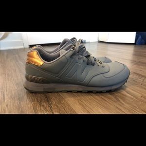 New Balance 574 Gold and Grey